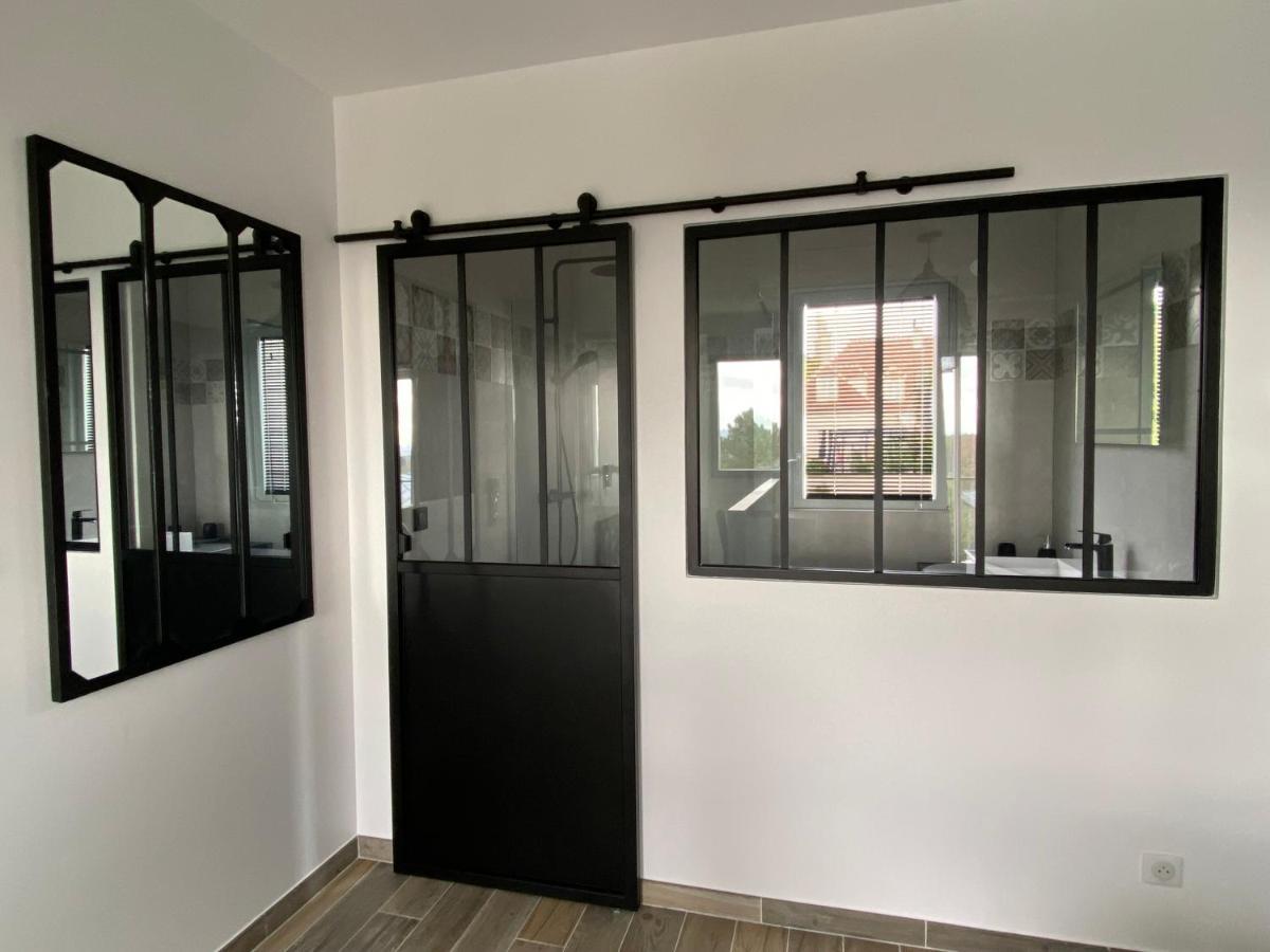 La Villa Perchee Calme, Sauna, Parking Prive Saint-Prix  ภายนอก รูปภาพ