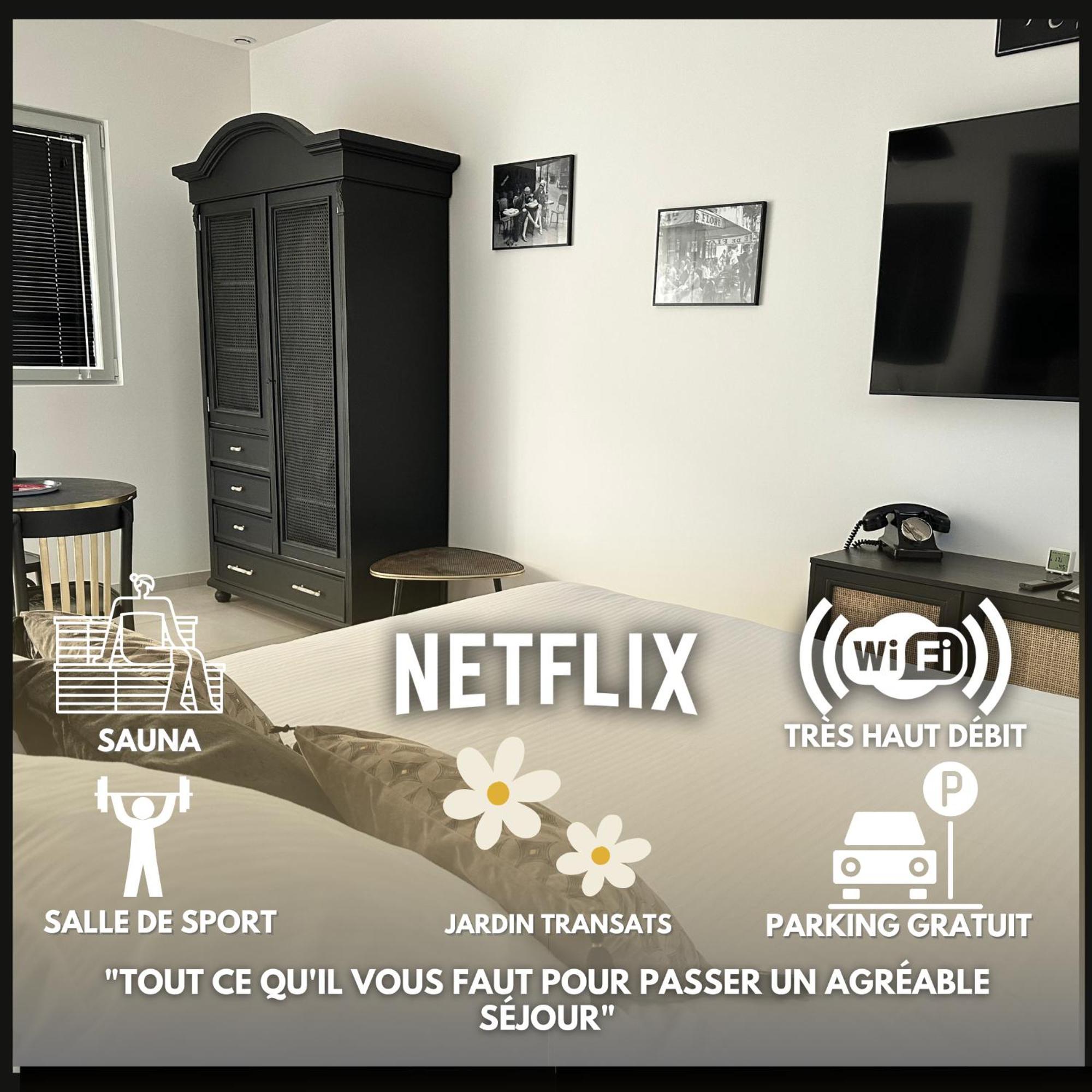 La Villa Perchee Calme, Sauna, Parking Prive Saint-Prix  ภายนอก รูปภาพ