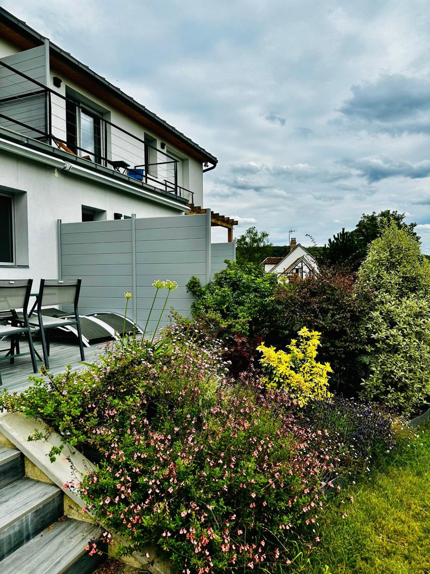 La Villa Perchee Calme, Sauna, Parking Prive Saint-Prix  ภายนอก รูปภาพ