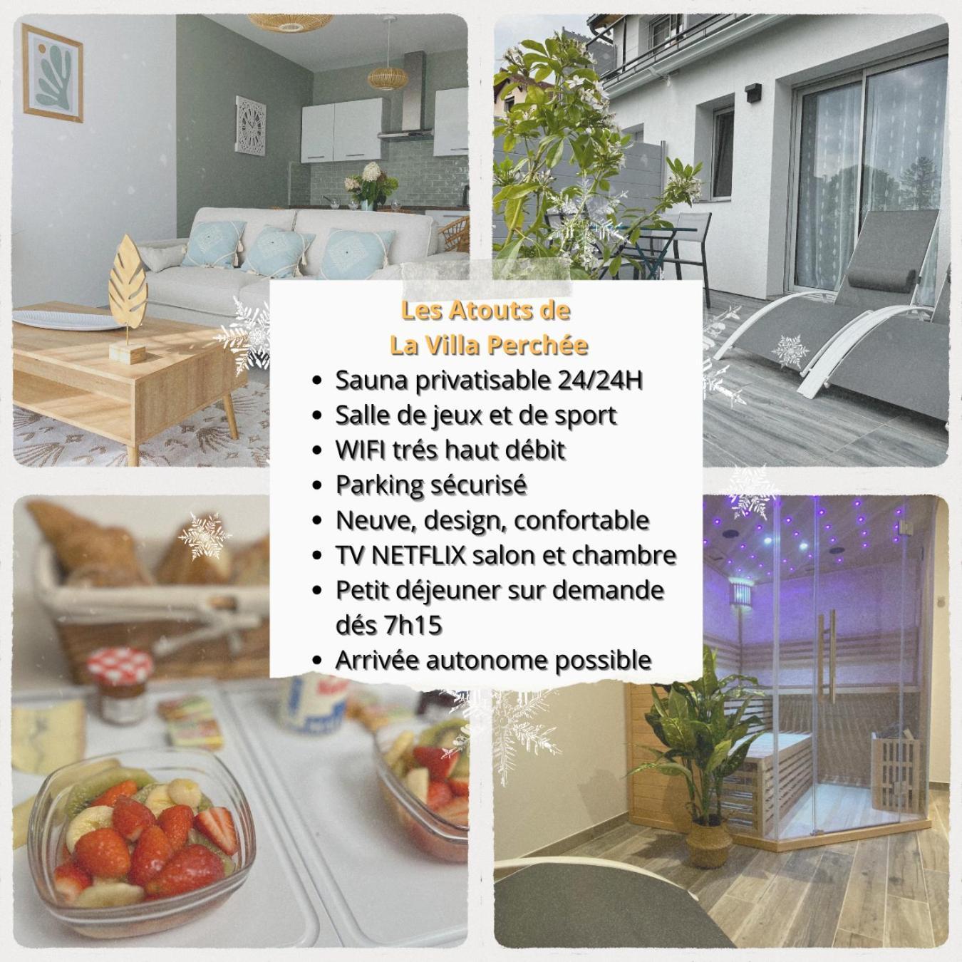 La Villa Perchee Calme, Sauna, Parking Prive Saint-Prix  ภายนอก รูปภาพ